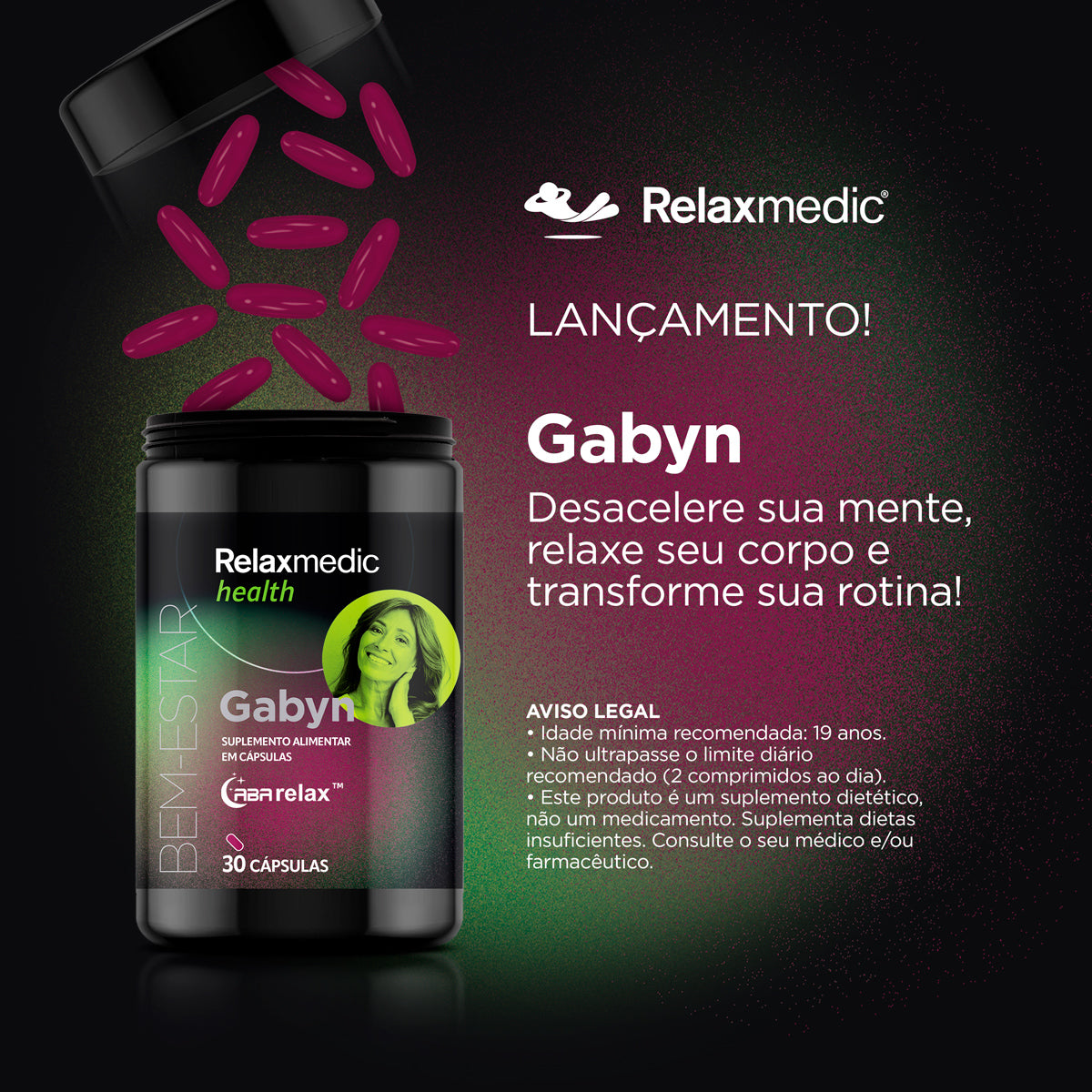Gabyn Suplemento Alimentar 30 Cápsulas