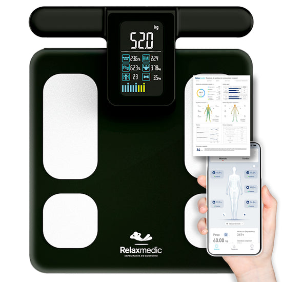 Balança Digital de Bioimpedância BodyScan Pro Preta