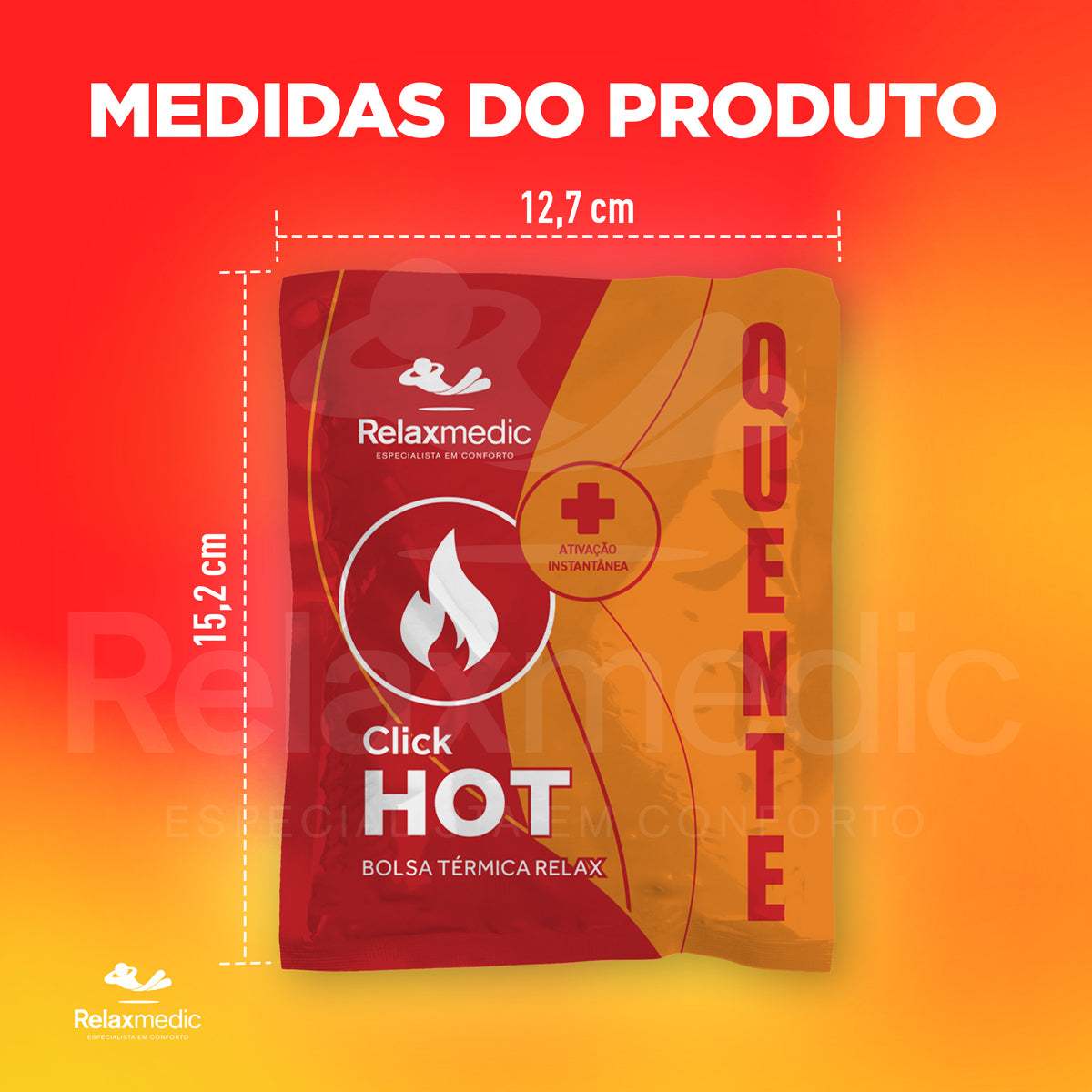 Bolsa Térmica Gel Click Hot Laranja