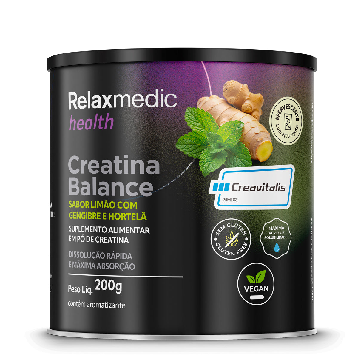 Creatina Balance Sabor Hortelã e Gengibre Creavitalis®