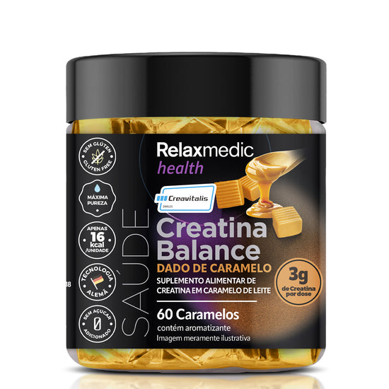 Creatina Dado de Caramelo 100% Pura Alemã Creavitalis® 60un