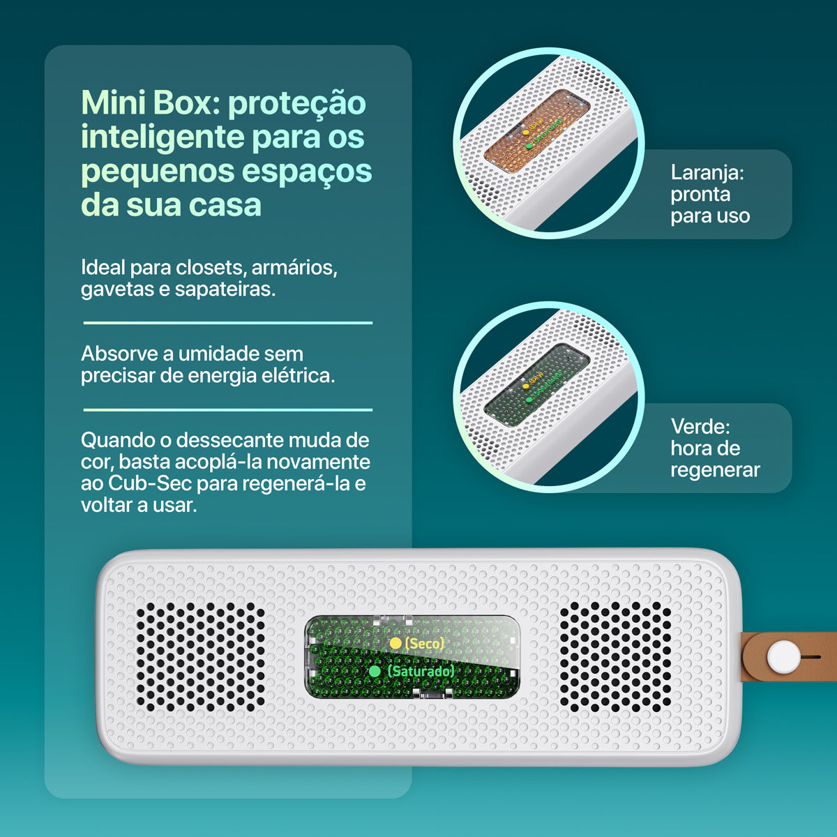 Desumidificador de Ar Cub-Sec 2 em 1