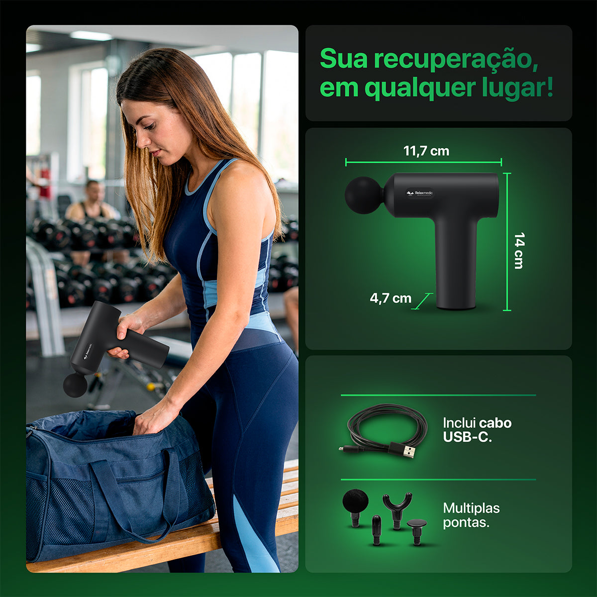 Pistola Massageadora MioDeep