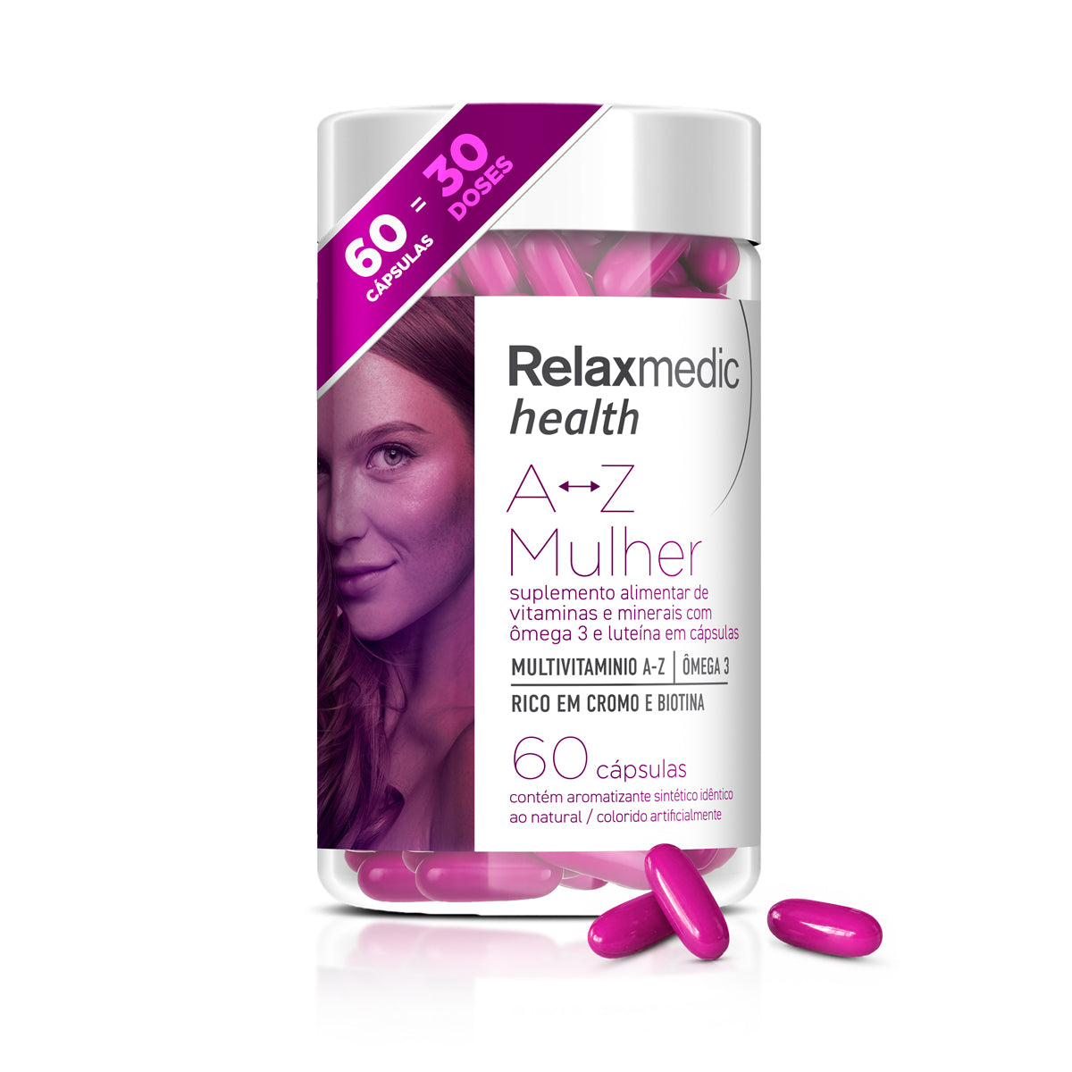 A-Z Mulher Vitaminas e Minerais com Omega 3 60 Capsulas