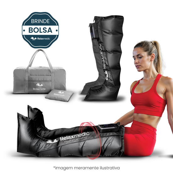Bota de Compressão Pneumática F10 Pro + BRINDE Bolsa Relaxmedic