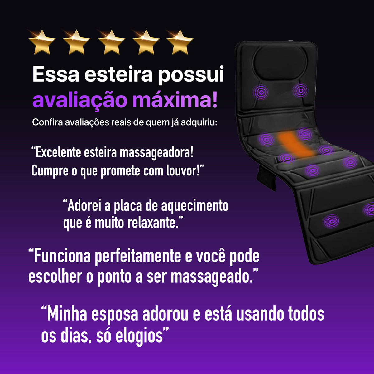 Esteira Massageadora 10 Motores