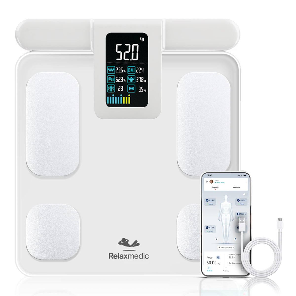 Balança de Bioimpedância BodyScan Pro