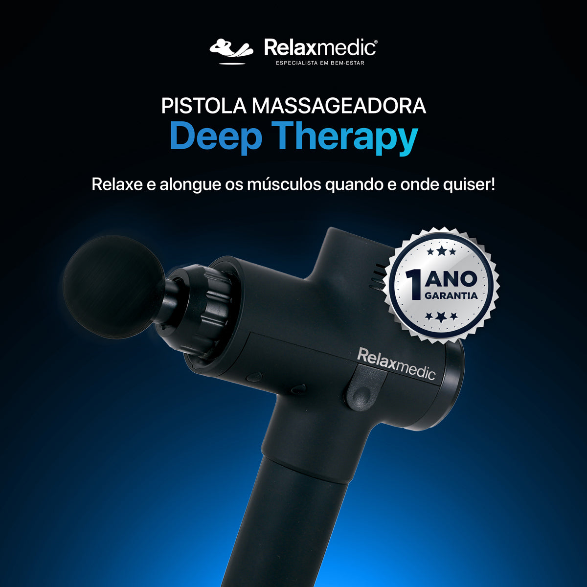 Pistola Massageadora Profissional Deep Therapy
