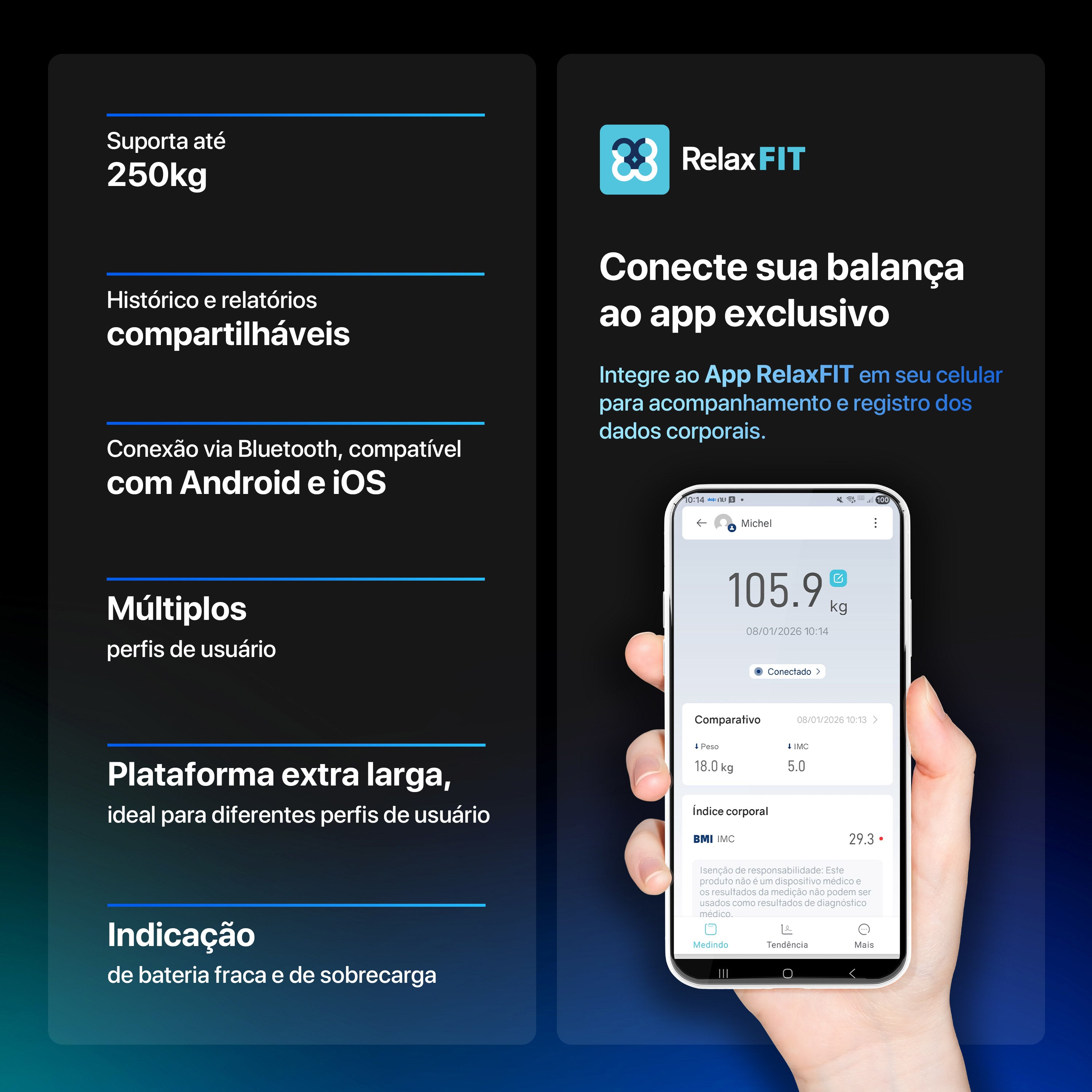 Balança Digital Max 250kg