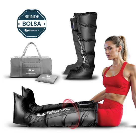 Bota de Compressão Pneumática F10 Pro + BRINDE Bolsa Relaxmedic