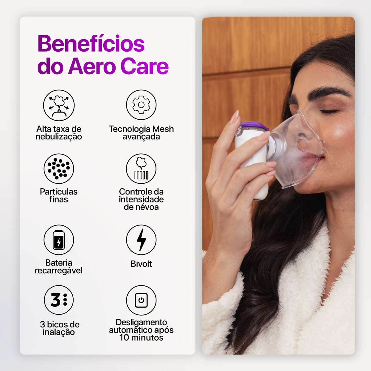 Inalador Nebulizador Portátil Aero Care